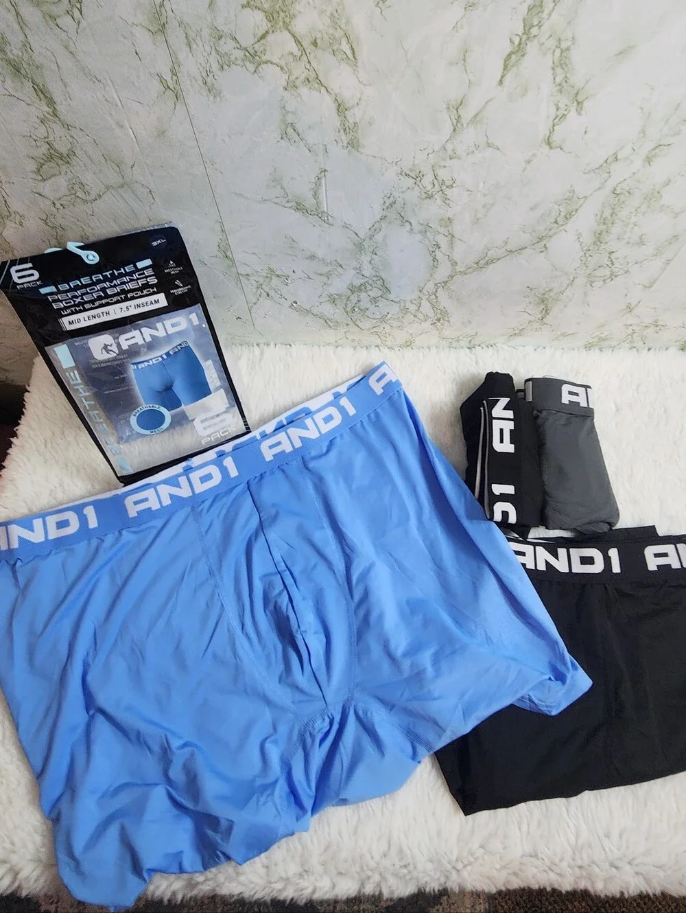 AND1 BREATHE PERFORMANCE BOXER BRIEFS